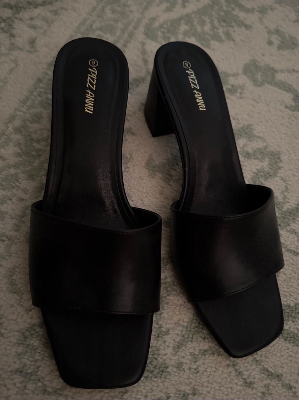 Black Small Wedge Sandal
